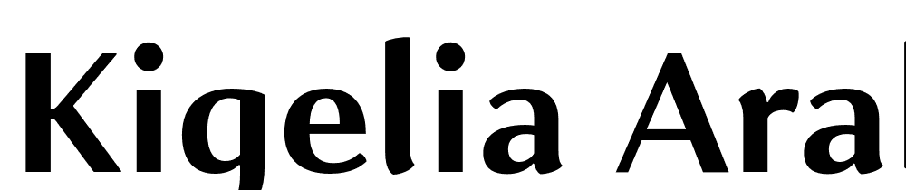 Kigelia-Arabic-Bold font family download free