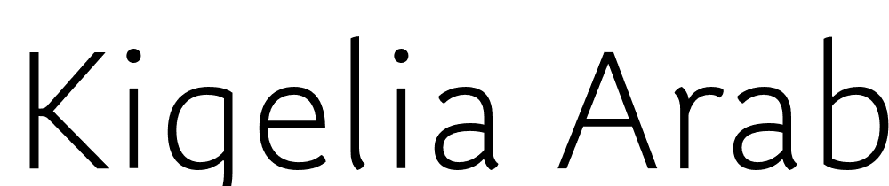 Kigelia-Arabic-Light font family download free