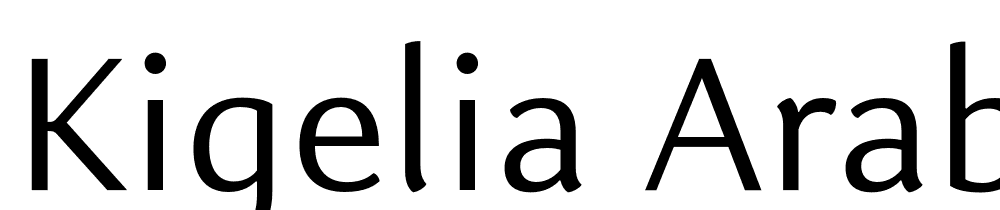 Kigelia-Arabic-Regular font family download free