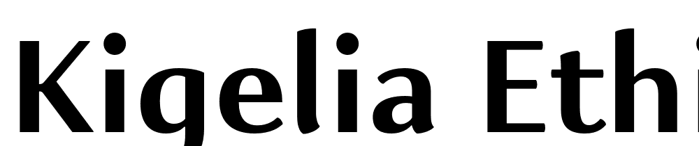 Kigelia-Ethiopic-Bold font family download free