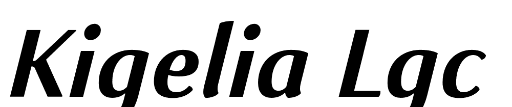 Kigelia-LGC-Bold-Italic font family download free