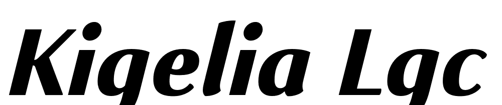 Kigelia-LGC-Extrabold-Italic font family download free