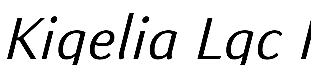 Kigelia-LGC-Italic font family download free