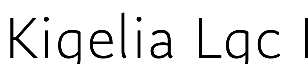 Kigelia-LGC-Light font family download free