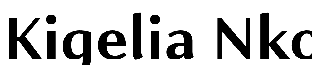 Kigelia-Nko-Bold font family download free