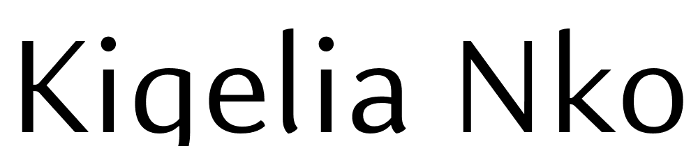 Kigelia-Nko-Regular font family download free
