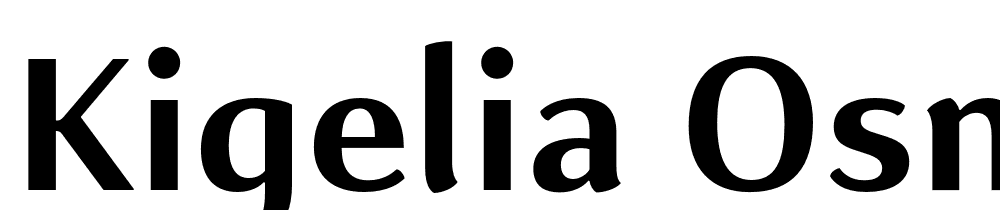 Kigelia-Osmanya-Bold font family download free
