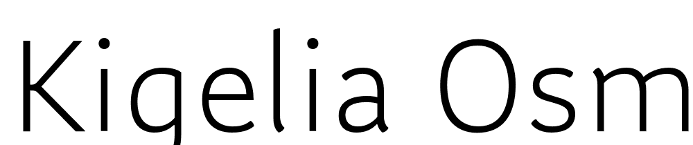 Kigelia-Osmanya-Light font family download free