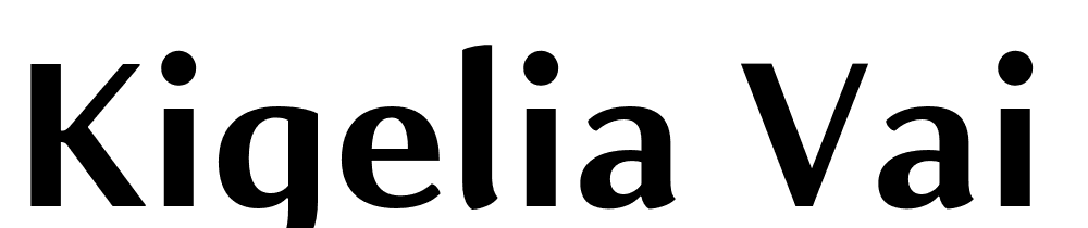 Kigelia-Vai-Bold font family download free
