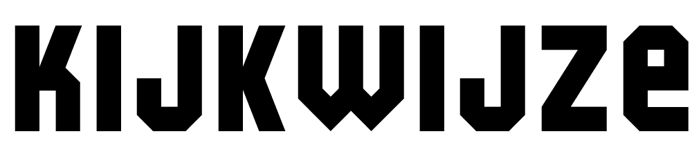 Kijkwijzer font family download free