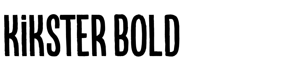 Kikster-bold font family download free