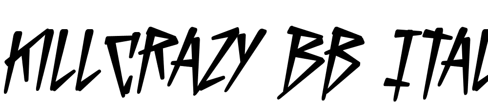 KillCrazy-BB-Italic font family download free