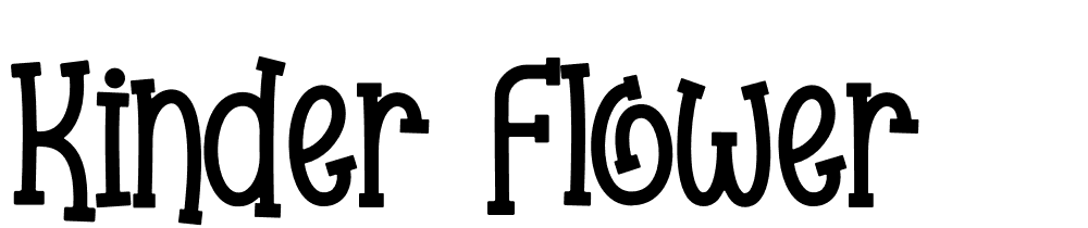 Kinder-Flower font family download free