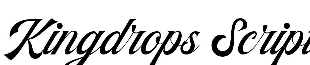 Kingdrops-Script-DEMO font family download free