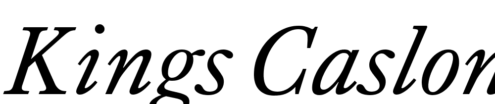 Kings-Caslon-Trial-Italic font family download free