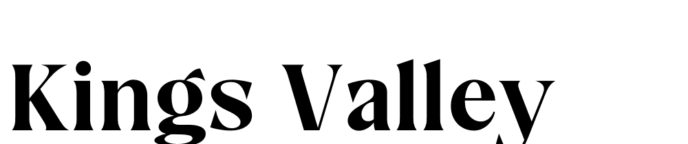 King'S Valley font family download free