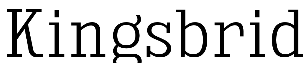 KingsbridgeScLt-Regular font family download free