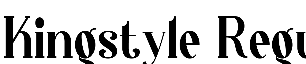 Kingstyle-Regular font family download free