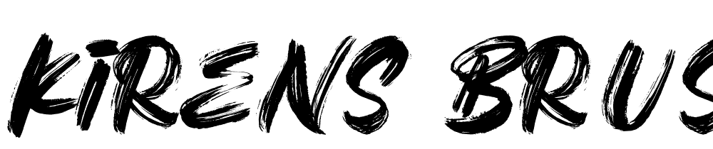 Kirens-Brush-DEMO font family download free