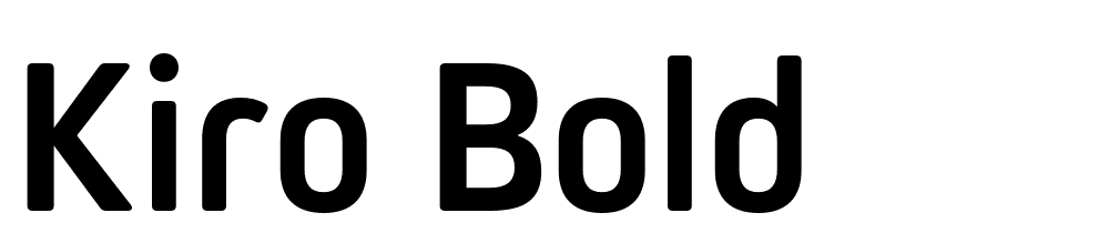 Kiro-Bold font family download free