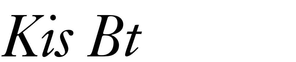 kis-bt font family download free