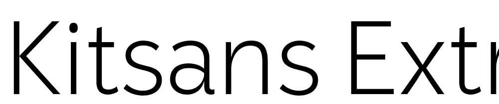 KitSans-ExtraLight font family download free