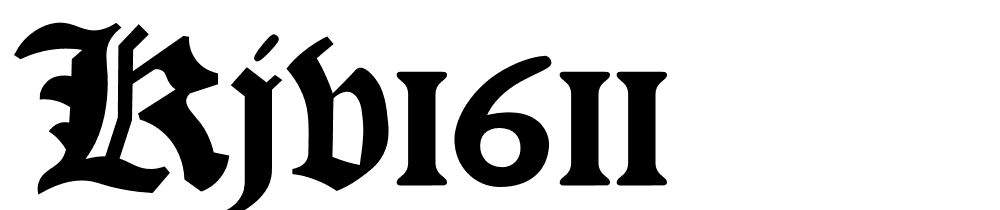 kjv1611 font family download free