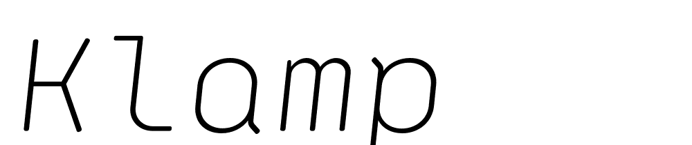 Klamp font family download free