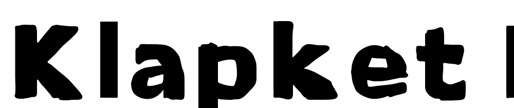 Klapket-Bold font family download free