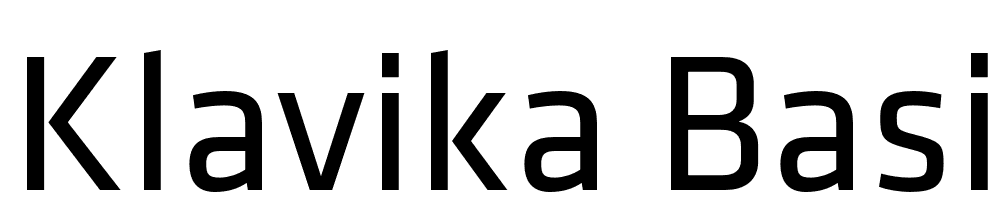 Klavika-Basic font family download free