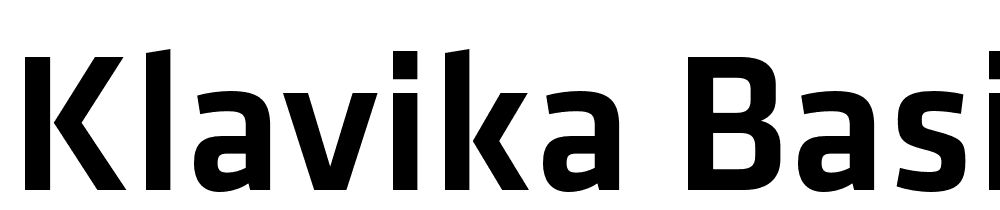 Klavika-Basic-Medium font family download free