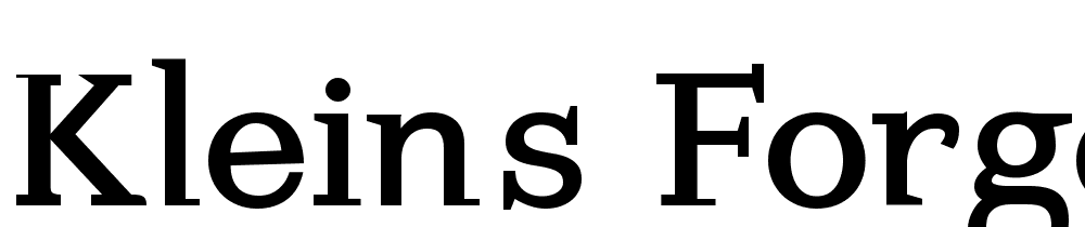 kleins-forgotten-roman font family download free