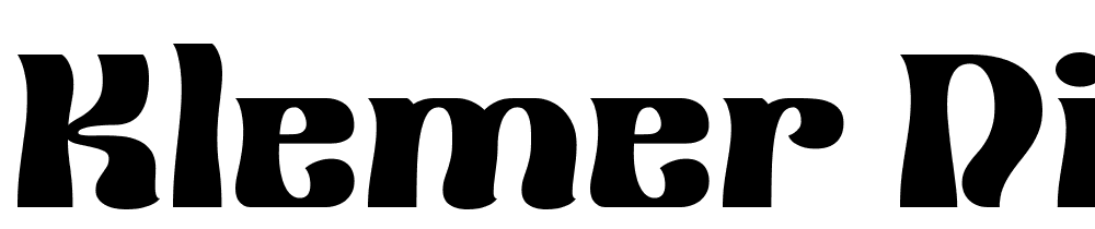 Klemer-Display-DEMO-Regular font family download free