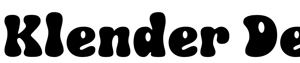 Klender-DEMO-Regular font family download free