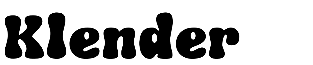 klender font family download free