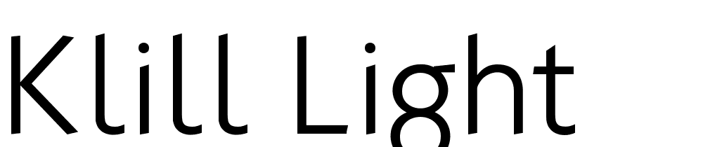 Klill-Light font family download free