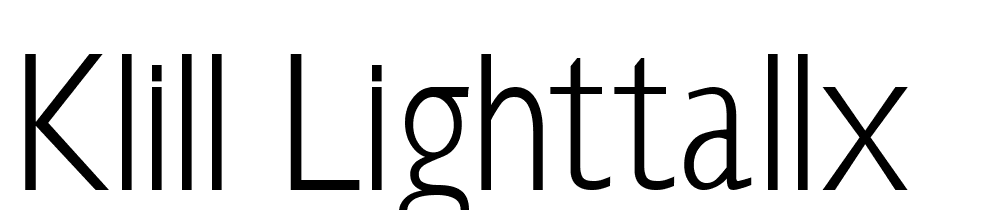 klill-lighttallx font family download free