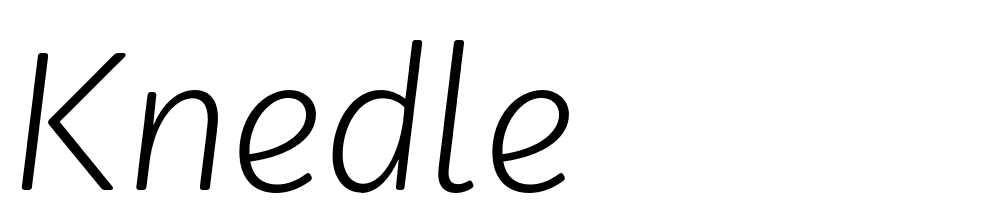 Knedle font family download free