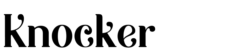 knocker font family download free