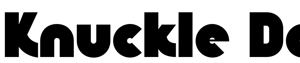 knuckle-down font family download free