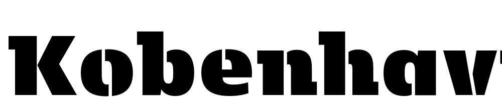 Kobenhavn-C-Stencil-ExtraBlack font family download free