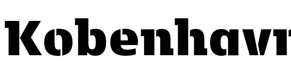Kobenhavn C Stencil Semi font family download free