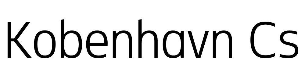 Kobenhavn-CS-Light font family download free