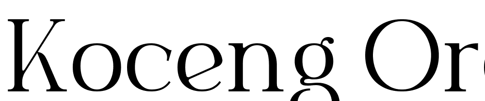 Koceng-Oren font family download free