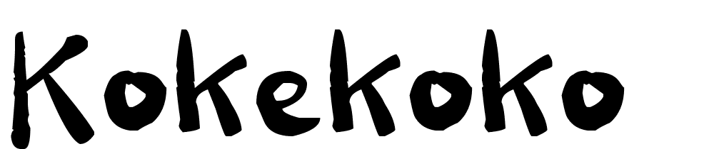 kokekoko font family download free