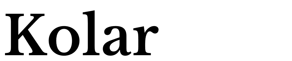 Kolar font family download free