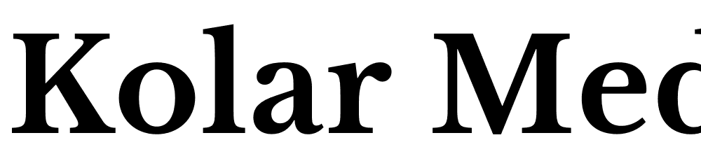 Kolar-Medium font family download free