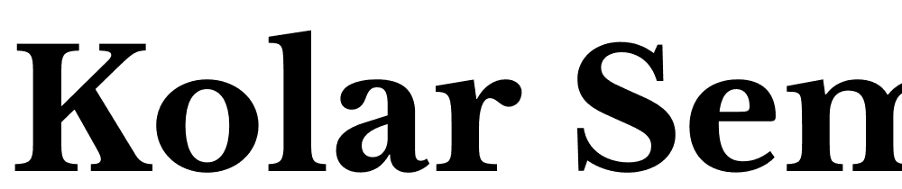 Kolar-SemiBold font family download free