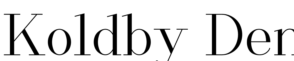 Koldby-DEMO font family download free