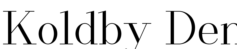 Koldby DEMO font family download free